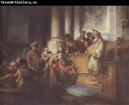 Gerbrand van den Eeckhout Christ teaching in the Synagogue at Nazareth (mk33)